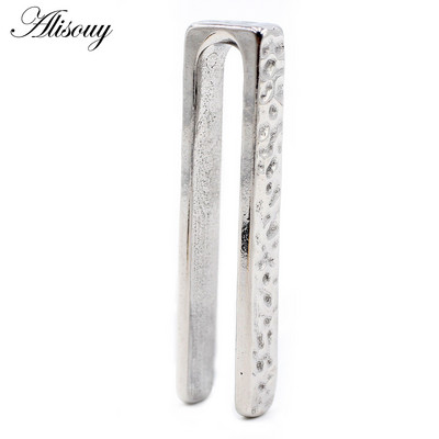 Alisouy 1PC simplu turnare din oțel inoxidabil ureche greutate urechi grele expansor targă dopuri calibre cercei corp piercing bijuterii