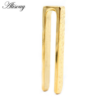 Alisouy 1PC simplu turnare din oțel inoxidabil ureche greutate urechi grele expansor targă dopuri calibre cercei corp piercing bijuterii