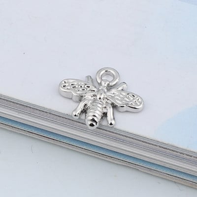 5 buc. Brelocuri pentru cercei cu albine europene, din aliaj de aur, bricolaj, pandantiv cu animale, colier, brăţară, bijuterii, accesorii C268