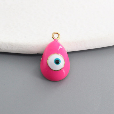 10 buc./pachet amestec de smalț picătură de apă evil eye farmece DIY vintage curcan ochi albastru brățară colier pandantive bijuterii accesoriu D124