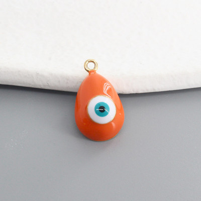 10 buc./pachet amestec de smalț picătură de apă evil eye farmece DIY vintage curcan ochi albastru brățară colier pandantive bijuterii accesoriu D124