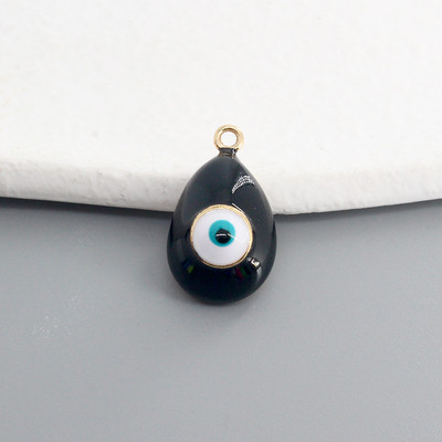 10 buc./pachet amestec de smalț picătură de apă evil eye farmece DIY vintage curcan ochi albastru brățară colier pandantive bijuterii accesoriu D124