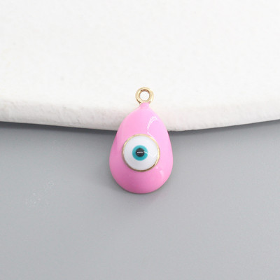 10 buc./pachet amestec de smalț picătură de apă evil eye farmece DIY vintage curcan ochi albastru brățară colier pandantive bijuterii accesoriu D124