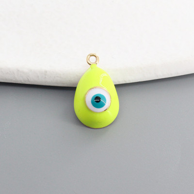 10 buc./pachet amestec de smalț picătură de apă evil eye farmece DIY vintage curcan ochi albastru brățară colier pandantive bijuterii accesoriu D124