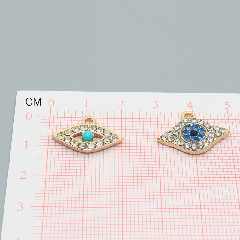 5 bucăți strălucitoare cu strasuri de ochi rău, cercei, lucrate manual, brățară demon ochi, colier, pandantiv, accesoriu, bricolaj, bijuterii norocoase.