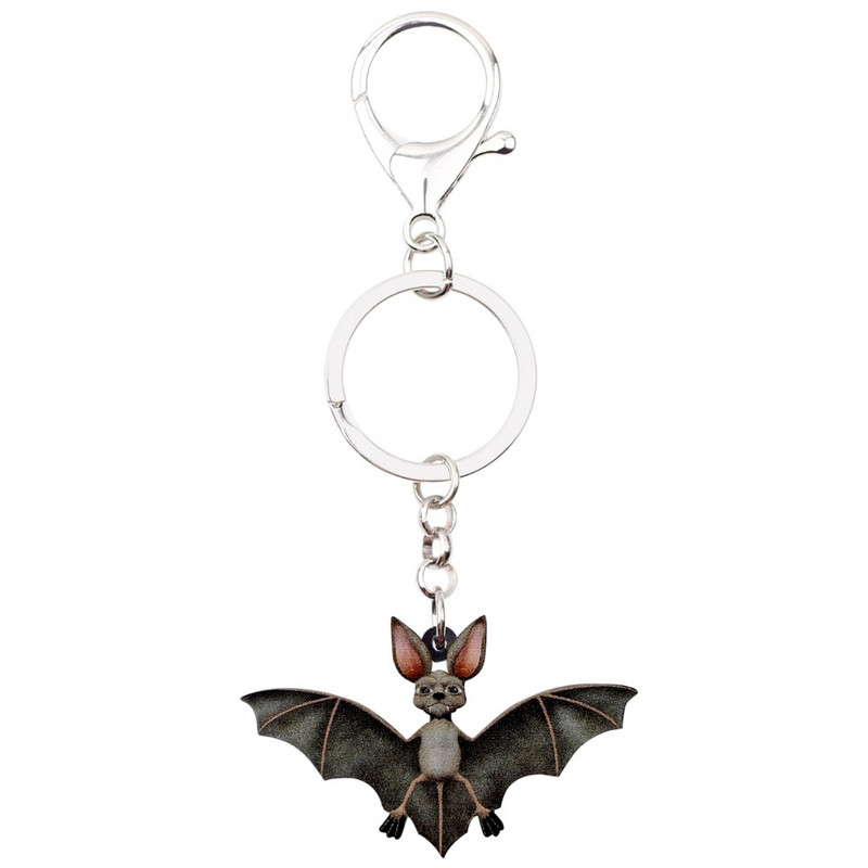 Bonsny Acrilic Halloween Noutate Liliac Breloc Breloc Inel Bijuterii Animale Pentru Femei Fete Adolescenți Geanta Poșeta de mașină Brelocuri Originale