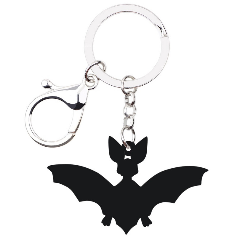 Bonsny Acrilic Halloween Noutate Liliac Breloc Breloc Inel Bijuterii Animale Pentru Femei Fete Adolescenți Geanta Poșeta de mașină Brelocuri Originale