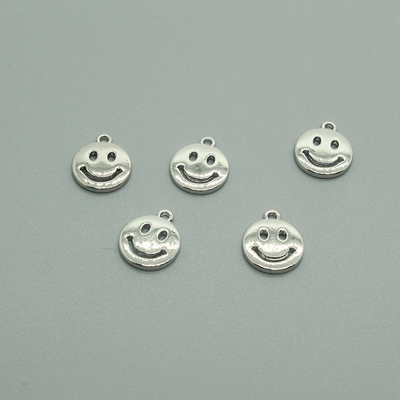 10 bucăți distractiv Hollow Smile Face cercei din aliaj brelocuri accesoriu bricolaj pentru brelocuri colier brățări pandantive bijuterii drăguțe