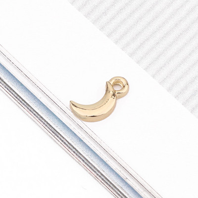 5 bucăți 15 mm cercei cu fulger strălucitor, cu lună, brelocuri, rezultate din aliaj, mici, mini brățară, colier, pandantiv, fabricare de bijuterii