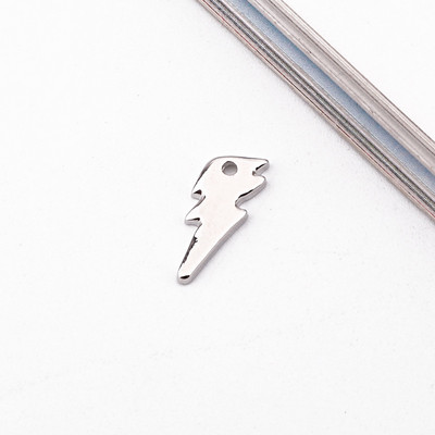 5 bucăți 15 mm cercei cu fulger strălucitor, cu lună, brelocuri, rezultate din aliaj, mici, mini brățară, colier, pandantiv, fabricare de bijuterii