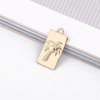 5 τμχ 10*20 χιλιοστά Leopard Coconut Tree Earring Charms Alloy Findings DIY Κοσμήματα Κρεμαστό κολιέ Αξεσουάρ βραχιόλι