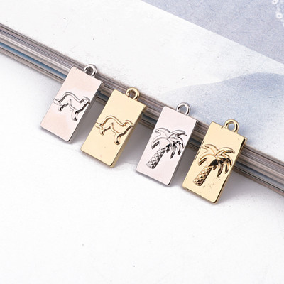 5 bucăți 10*20mm Leopard Cocotier Cercei Brelocuri aliaj Rezultate bijuterii DIY pandantiv Colier Bratara Accesorii