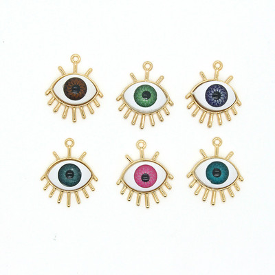 5 ks turecké démonické náušnice s príveskami, módne živicové náušnice s uhrančivým okom, prívesky na kľúče, doplnky pre domácich majstrov, výroba šperkov