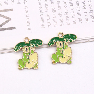 Mix 10kom/pak Slatka emajlirana žaba od legure privjesci Metalni crtani životinjski privjesak za naušnicu Privjesak za ključeve DIY izrada nakita