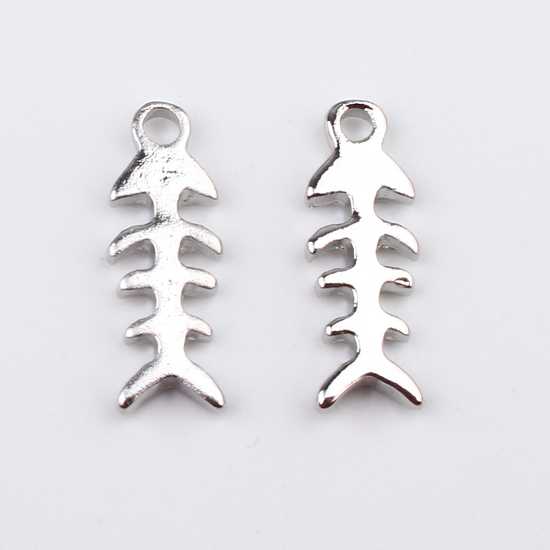 10 buc. Pește mic, pasăre, fulger, șarpe, cercei, brelocuri din aliaj, simplu, brățară, colier, pandantiv, accesoriu de bijuterii