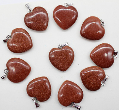 Piatră naturală Opal Agate Cristal 20mm Breloc pandantiv în formă de inimă pentru bricolaj Cercei Coliere Fabricarea de bijuterii decorative 12 buc/lot