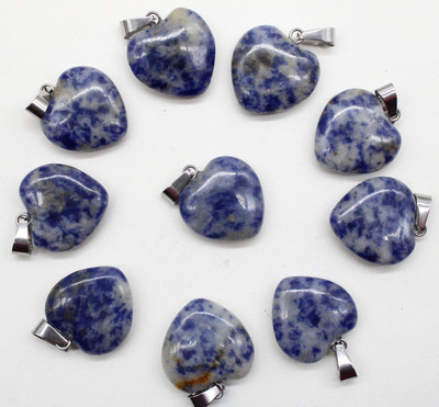 Piatră naturală Opal Agate Cristal 20mm Breloc pandantiv în formă de inimă pentru bricolaj Cercei Coliere Fabricarea de bijuterii decorative 12 buc/lot