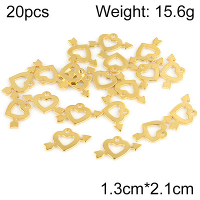 20 buc/lot pandantive cu farmecul inimii din oțel inoxidabil pandantiv cu stea și lună, pentru bricolaj, cercei, colier, bijuterii, accesorii
