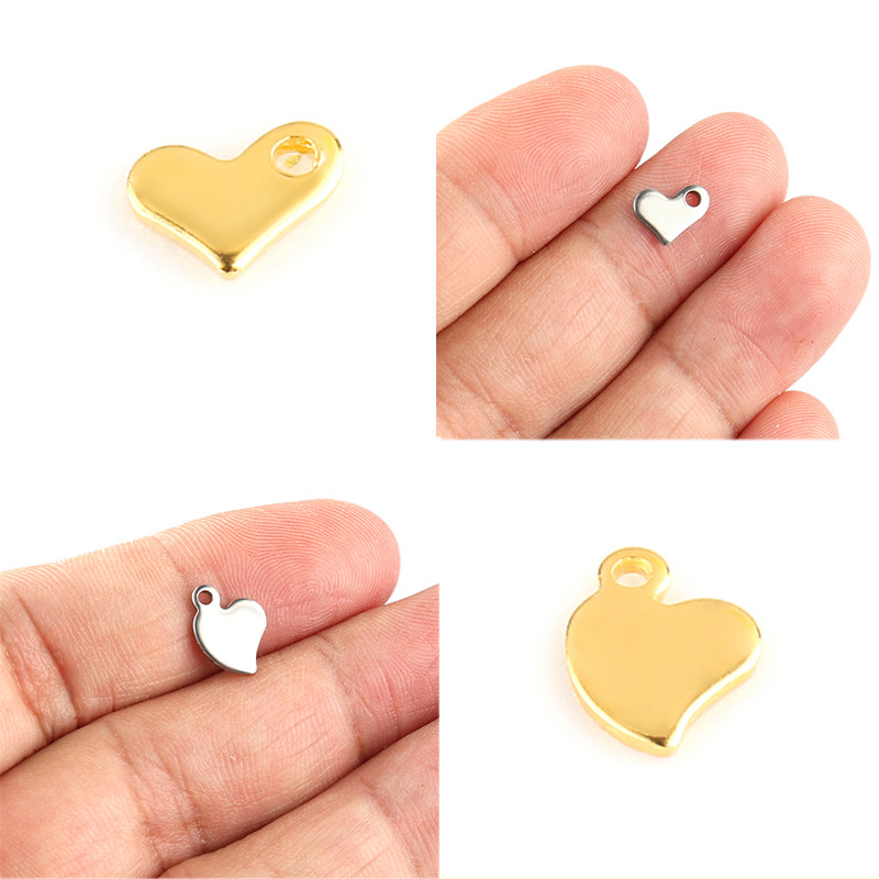 20 buc/lot pandantive cu farmecul inimii din oțel inoxidabil pandantiv cu stea și lună, pentru bricolaj, cercei, colier, bijuterii, accesorii