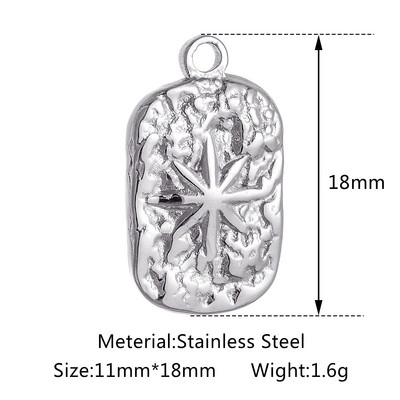 3 buc/lot din oțel inoxidabil turnat Sunburst Sun Moon Star Charms Pandantiv pentru DIY Colier Brățară Cercei Accesorii de bijuterii