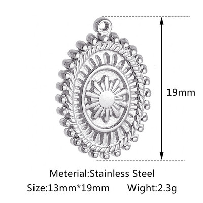 3 buc/lot din oțel inoxidabil turnat Sunburst Sun Moon Star Charms Pandantiv pentru DIY Colier Brățară Cercei Accesorii de bijuterii