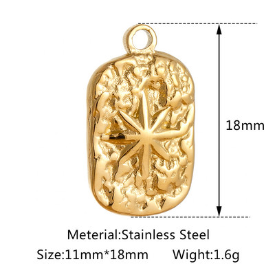 3 buc/lot din oțel inoxidabil turnat Sunburst Sun Moon Star Charms Pandantiv pentru DIY Colier Brățară Cercei Accesorii de bijuterii