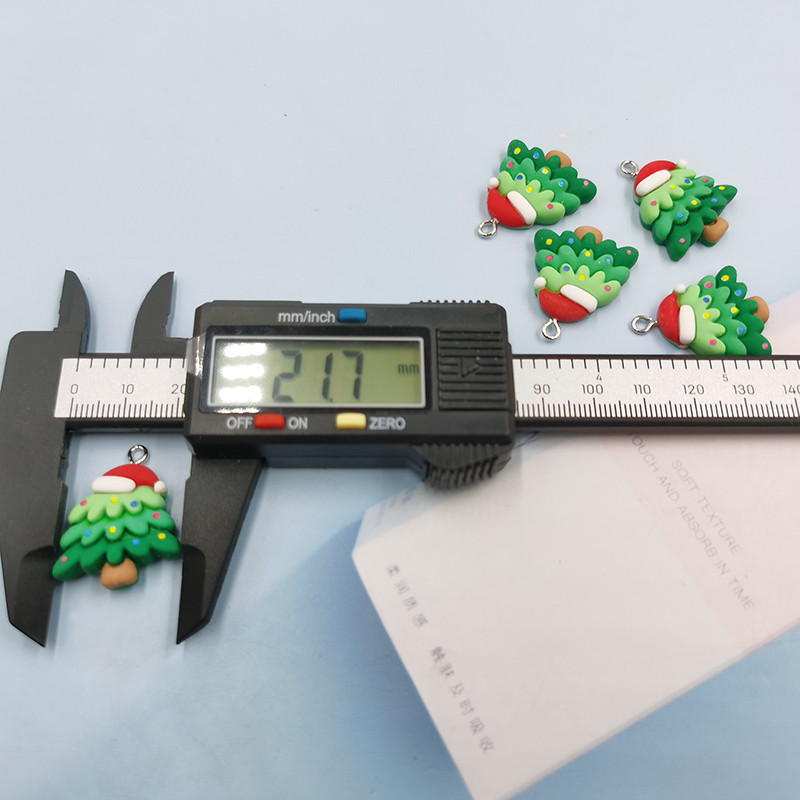 10 buc. Breloc pentru brad de Crăciun, pălărie roșie, rășină Kawaii, pentru cercei, brățară, breloc, bricolaj, bijuterii pentru copii, C1086