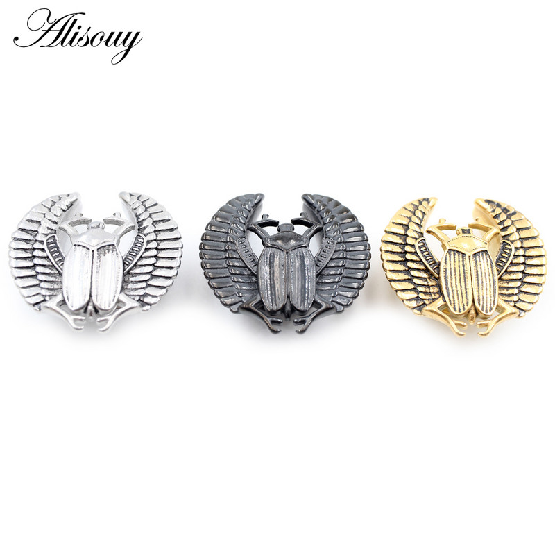 Alisouy 1PC 8-25mm Oțel inoxidabil Gândaci Aripi șa ureche tunel mufă expansor targă calibre cercei piercing bijuterii pentru corp