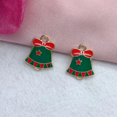10 buc. Serii de Crăciun colorate, amestecate, smalțuri, pandantiv mic, Cadouri de Crăciun, pentru realizarea de bijuterii manuală