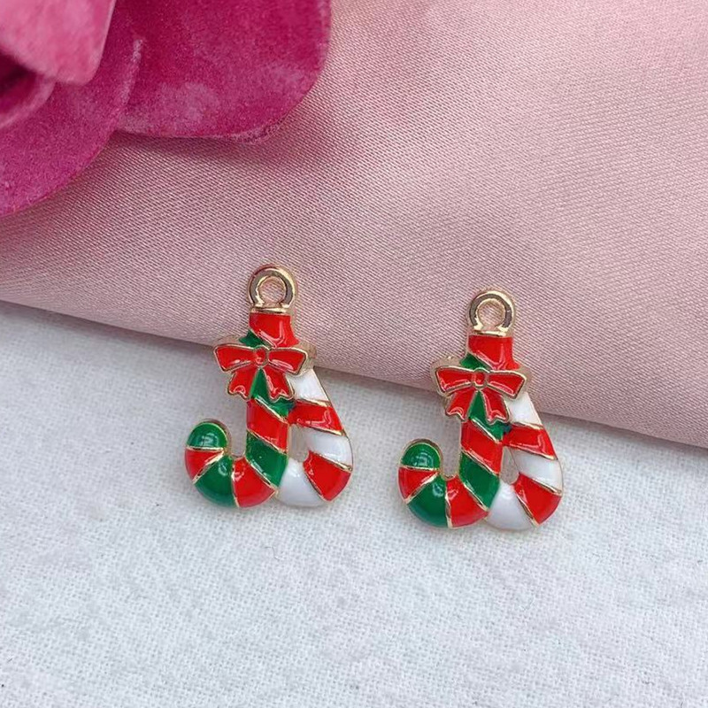 10 buc. Serii de Crăciun colorate, amestecate, smalțuri, pandantiv mic, Cadouri de Crăciun, pentru realizarea de bijuterii manuală