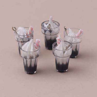 10 bucăți 26x13mm desene animate 3D rășină brelocuri înghețată pentru bricolaj realizarea pandantive coliere cercei drăguți brățări lucrate manual