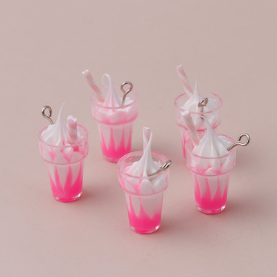 10 bucăți 26x13mm desene animate 3D rășină brelocuri înghețată pentru bricolaj realizarea pandantive coliere cercei drăguți brățări lucrate manual