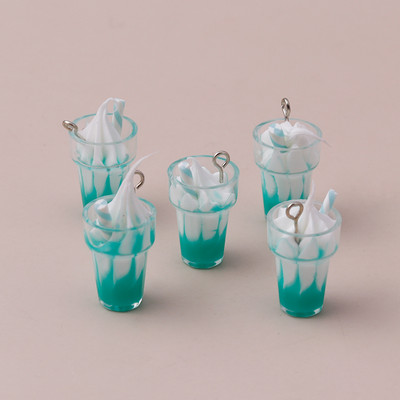 10 bucăți 26x13mm desene animate 3D rășină brelocuri înghețată pentru bricolaj realizarea pandantive coliere cercei drăguți brățări lucrate manual