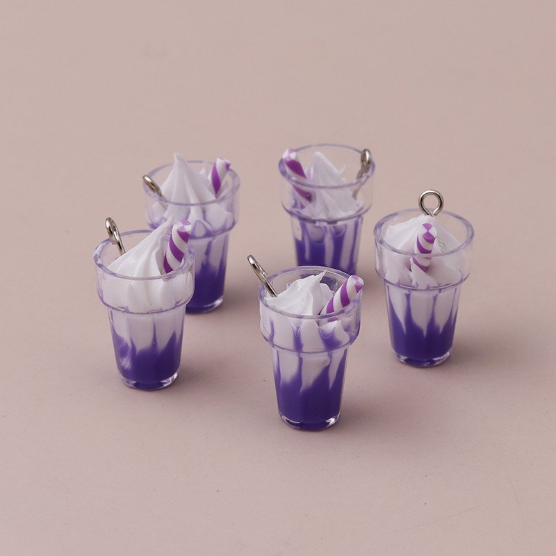 10 bucăți 26x13mm desene animate 3D rășină brelocuri înghețată pentru bricolaj realizarea pandantive coliere cercei drăguți brățări lucrate manual