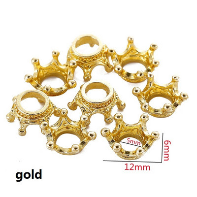 20vnt 8 spalvų lydinio palaidi tarpiklio karoliukai auksiniai sidabriniai karoliukai papuošalams gaminti „pasidaryk pats“ apyrankė Rankų darbo priedai 7x10 mm