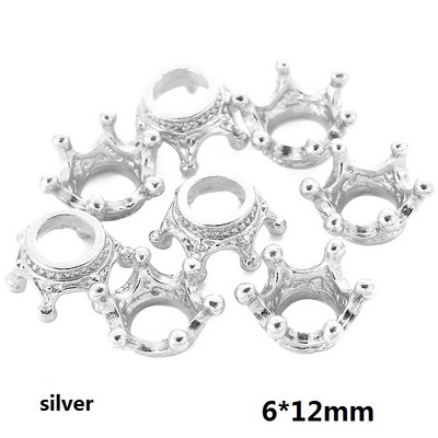 20vnt 8 spalvų lydinio palaidi tarpiklio karoliukai auksiniai sidabriniai karoliukai papuošalams gaminti „pasidaryk pats“ apyrankė Rankų darbo priedai 7x10 mm