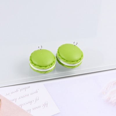 10 buc. Macaron din rășină, bijuterii cu pandantiv pentru biscuiți din desene animate, bijuterii, farmece drăguțe și amuzante, bricolaj, cercei, breloc, accesorii C570