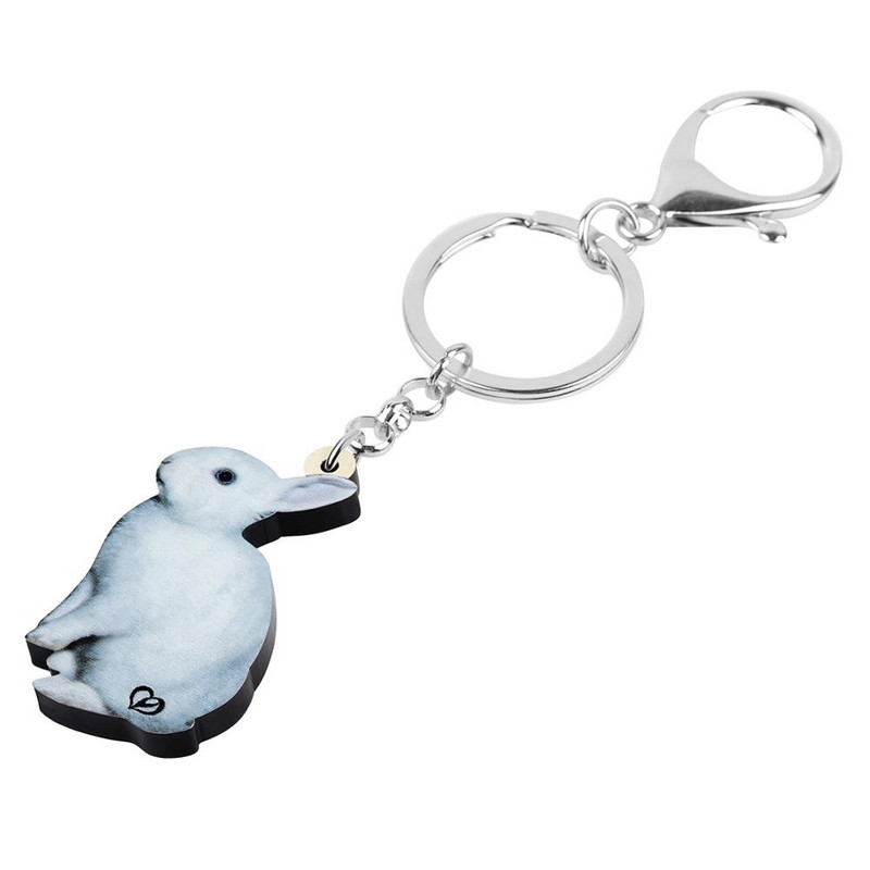 Newei Akrilo Velykų Kiškis Kiškis Triušis Raktų Pakabukai Raktų Pakabukas Didelis Mielas Gyvūnų Papuošalai Moterims Vyrams Vaikams Dovanos Automobilio krepšio apdaila