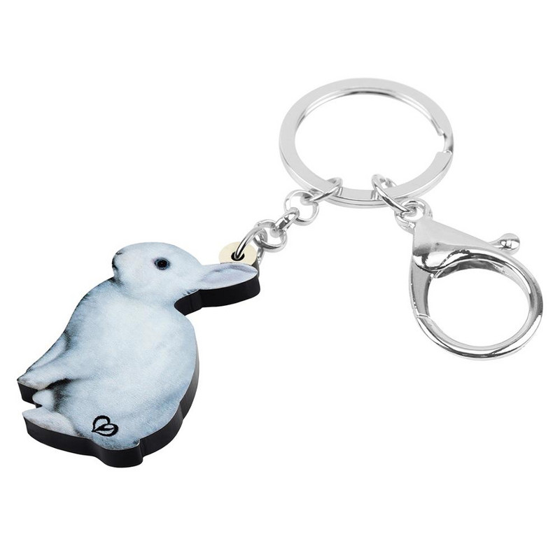Newei Akrilo Velykų Kiškis Kiškis Triušis Raktų Pakabukai Raktų Pakabukas Didelis Mielas Gyvūnų Papuošalai Moterims Vyrams Vaikams Dovanos Automobilio krepšio apdaila