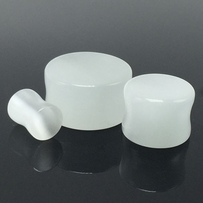 Szerves cymophanite kő füldugó pár alagút piercing fültágító test ékszer fülbevaló mérő 6 mm 8 mm 10 mm 12 mm 14 mm 16 mm