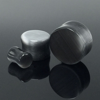 Szerves cymophanite kő füldugó pár alagút piercing fültágító test ékszer fülbevaló mérő 6 mm 8 mm 10 mm 12 mm 14 mm 16 mm