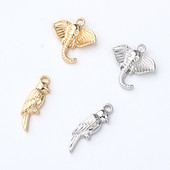 10 vnt. vintažinio paukščio dramblio auskarų lydinio pakabukai išskirtiniai apyrankės jungčių radiniai „pasidaryk pats“ ausinių papuošalų priedas