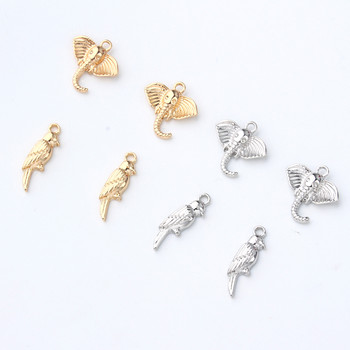 10 τμχ Vintage Bird Elephant Earring Alloy Charms Exquisite Connector Βραχιόλι Findings DIY Eardrop Jewelry αξεσουάρ