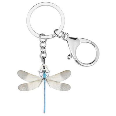 Brelocuri acrilice cu libelule Newei Breloc Insecte Animal Breloc Bijuterii pentru femei Copii Fete Cadou clasic Portofel Brelocuri de petrecere
