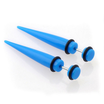 Moda fierbinte 2 buc dopuri false acrilice pentru urechi Taper Gauges Expander Stretcher Stretching Ureche Piercing Stud Fashion Bijuterii pentru corp