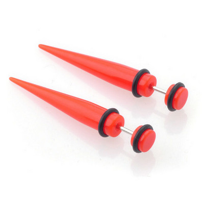 Moda fierbinte 2 buc dopuri false acrilice pentru urechi Taper Gauges Expander Stretcher Stretching Ureche Piercing Stud Fashion Bijuterii pentru corp