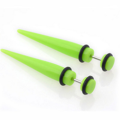 Moda fierbinte 2 buc dopuri false acrilice pentru urechi Taper Gauges Expander Stretcher Stretching Ureche Piercing Stud Fashion Bijuterii pentru corp