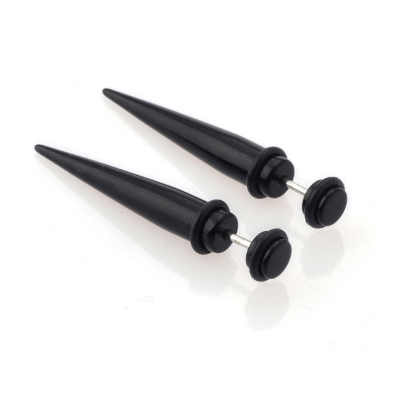 Moda fierbinte 2 buc dopuri false acrilice pentru urechi Taper Gauges Expander Stretcher Stretching Ureche Piercing Stud Fashion Bijuterii pentru corp