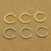 10 bucăți zirconi strălucitori pentru cercei pentru lună, crescent moon choker claviculă colier brățară pandantive accesoriu bricolaj pentru bijuterii