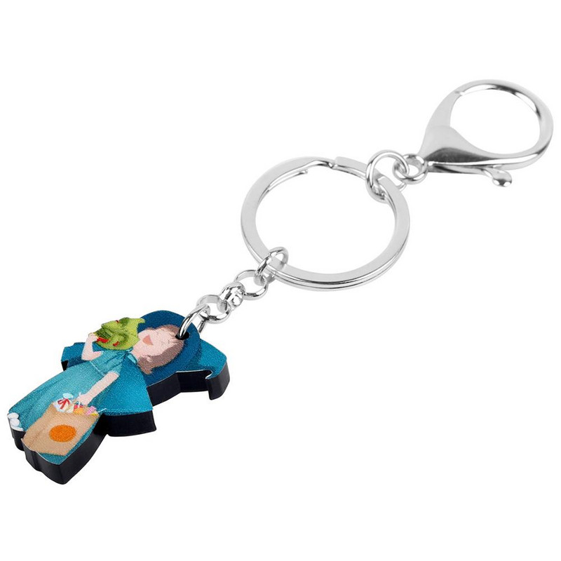 Newei Acrilic Halloween Lovely Magic Girl Breloc Estetic Drăguț Breloc Bijuterii Pentru Femei Adolescenți Fete Decorare cadou amuzant